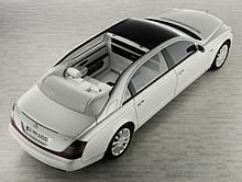 Maybach Landaulet Studie: Eine Elektrohydraulik ermöglicht das Öffnen und Schliessen des Daches in 16 Sekunden. 